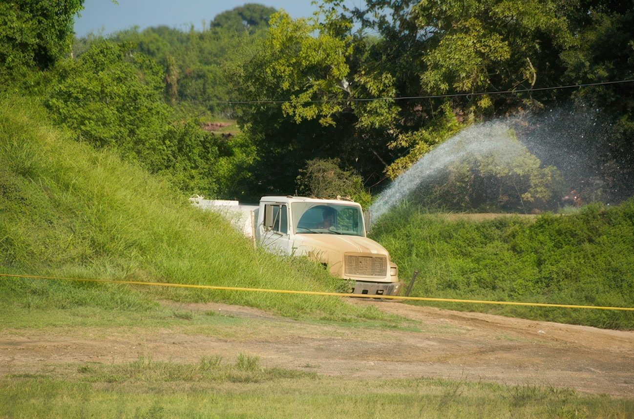 Watering the tracks